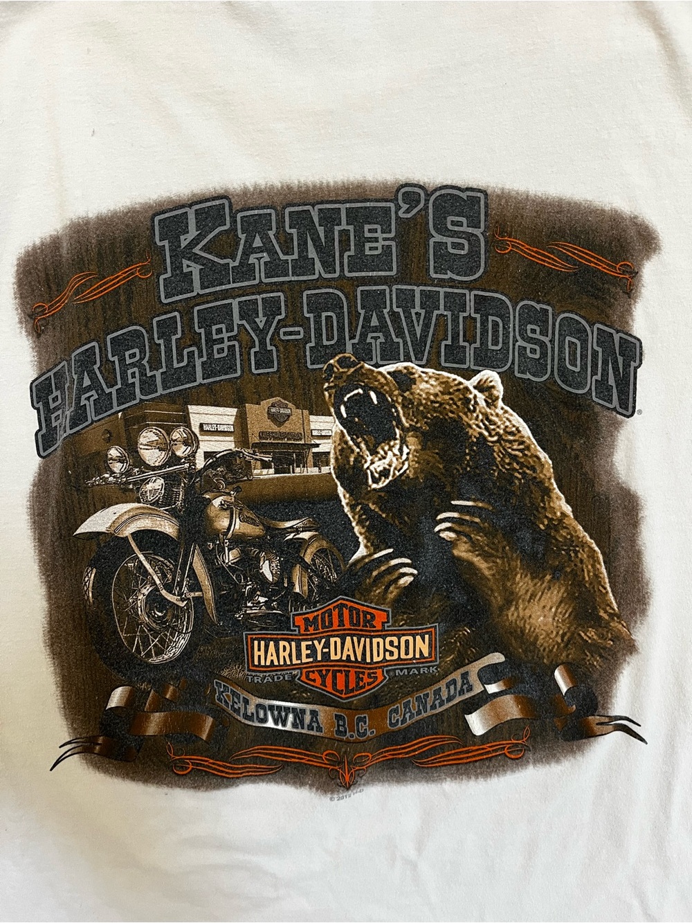 Kane's Harley-Davidson Bear Graphic Tee XL Beefy-T Cotton